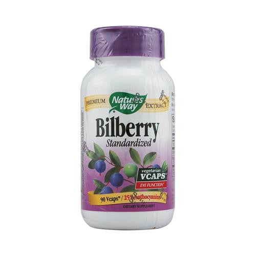 Nature's Way Bilberry Standardized - 90 Vcaps