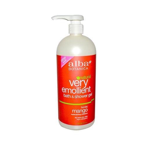 Alba Botanica Very Emollient Bath And Shower Gel Honey Mango - 32 Fl Oz