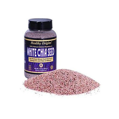 Healthy Origins White Chia Seeds - 16 Oz