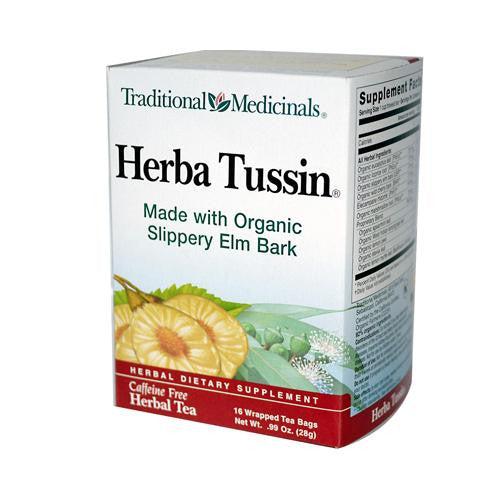 Traditional Medicinals Herba Tussin Herbal Tea - 16 Tea Bags - Case Of 6