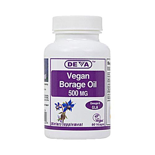 Deva Vegan Borage Oil - 500 Mg - 90 Vcaps