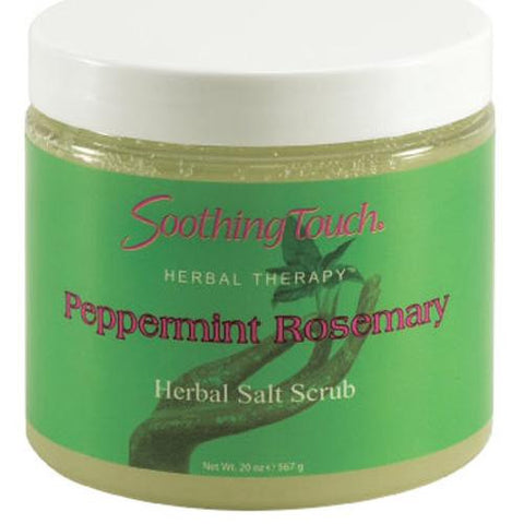 Soothing Touch Salt Scrub - Peppermint-rosemary - 20 Oz