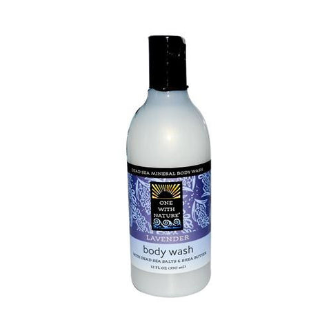 One With Nature Dead Sea Mineral Body Wash Lavender - 12 Fl Oz