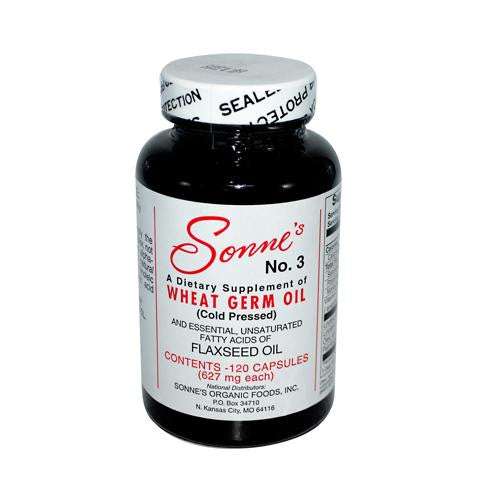 Sonne's No. 3 Wheat Germ Oil - 627 Mg Each - 120 Caps