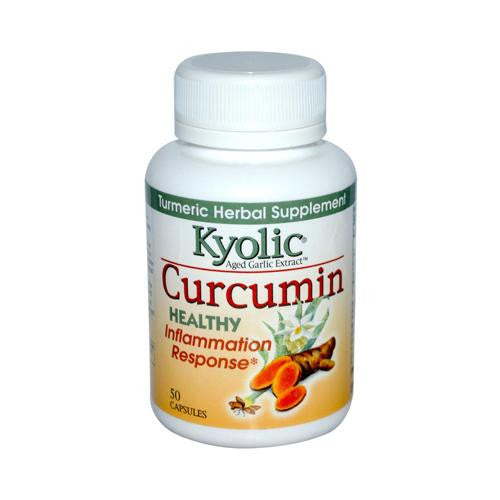 Kyolic Aged Garlic Extract Curcumin Healthy Inflammation Response - 50 Capsules