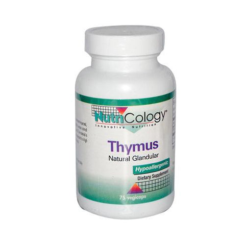 Nutricology Thymus Natural Glandular - 75 Vegetarian Capsules