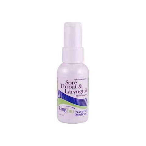 King Bio Homeopathic Sore Throat And Laryngitis Reliever - 2 Fl Oz