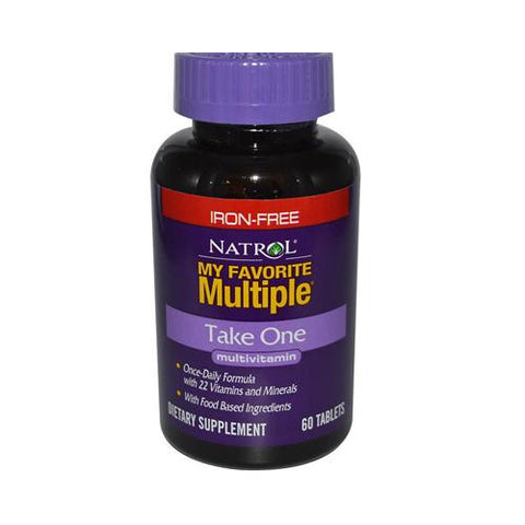 Natrol My Favorite Multiple Take One No Iron - 60 Tablets