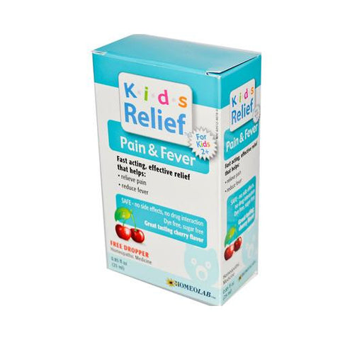 Homeolab Usa Kids Relief Pain And Fever Cherry - 0.85 Fl Oz