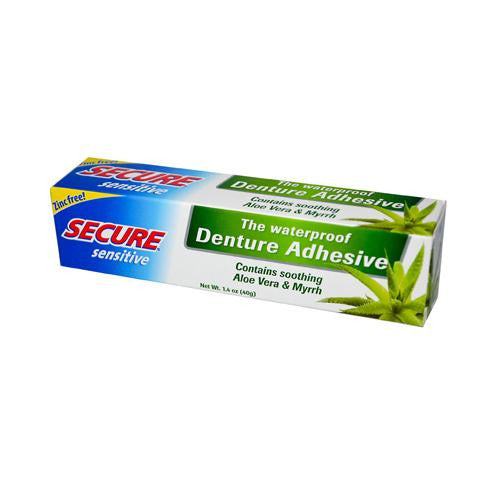 Secure Sensitive Denture Adhesive - 1.4 Oz