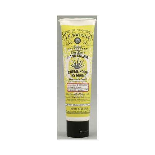 J.r. Watkins Shea Butter Hand Cream Aloe And Green Tea - 3.3 Oz