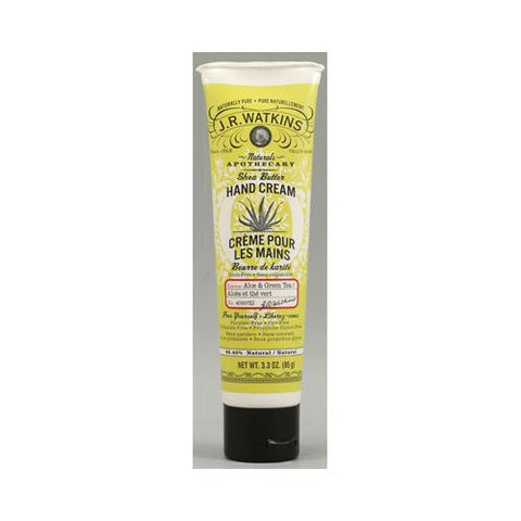 J.r. Watkins Shea Butter Hand Cream Aloe And Green Tea - 3.3 Oz