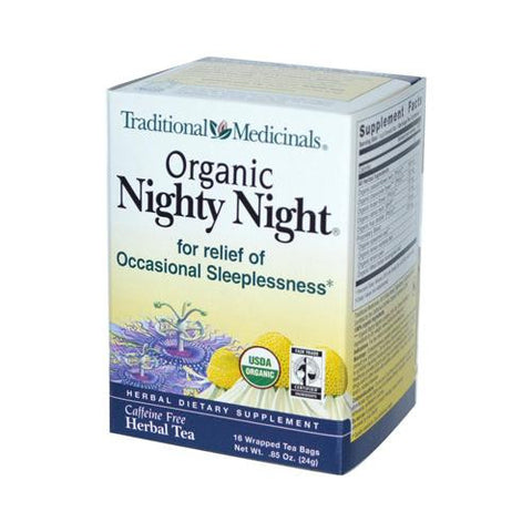 Traditional Medicinals Organic Nighty Night Herbal Tea - 16 Tea Bags - Case Of 6