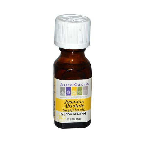 Aura Cacia Jasmine Absolute In Jojoba Oil - 0.5 Fl Oz