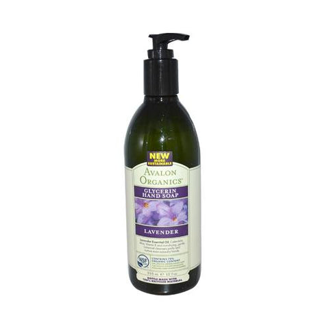 Avalon Organics Glycerin Liquid Hand Soap Lavender - 12 Fl Oz