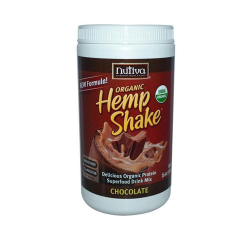 Nutiva Organic Hemp Shake Chocolate - 16 Oz