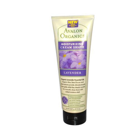 Avalon Organics Moisturizing Cream Shave Lavender - 8 Fl Oz