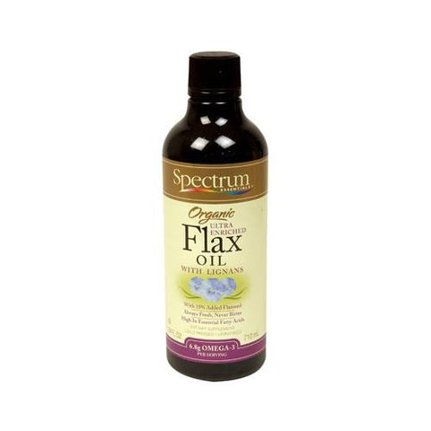 Spectrum Essentials Organic Flax Oil With Ultra Lignans - 24 Fl Oz