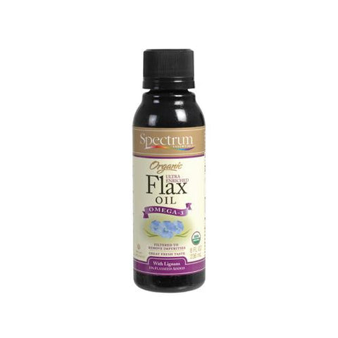 Spectrum Essentials Organic Flax Oil With Ultra Lignans - 8 Fl Oz