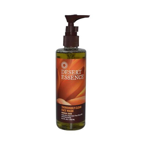 Desert Essence Thoroughly Clean Face Wash With Eco Harvest Tea Tree Oil And Sea Kelp - 8.5 Fl Oz