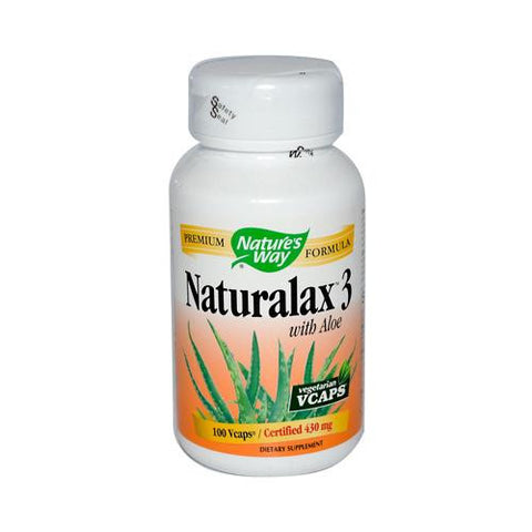 Nature's Way Naturalax 3 With Aloe - 100 Vegetarian Capsules