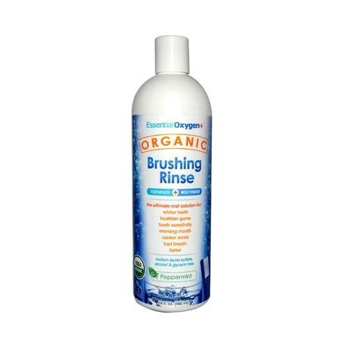 Essential Oxygen Organic Brushing Rinse Peppermint - 16 Fl Oz