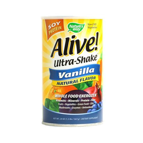 Nature's Way Alive Soy Protein Ultra-shake Vanilla - 21 Oz