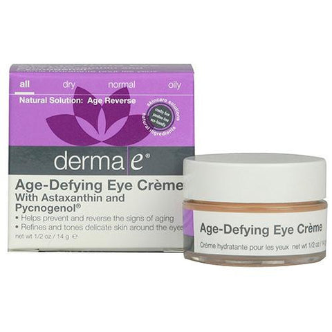 Derma E Age-defying Eye Creme With Astaxanthin And Pycnogenol - 0.5 Oz