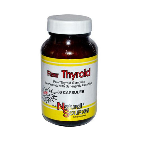 Natural Sources Raw Thyroid - 60 Tablets