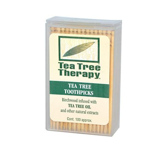 Tea Tree Therapy Toothpicks - 100 Toothpicks - Case Of 12