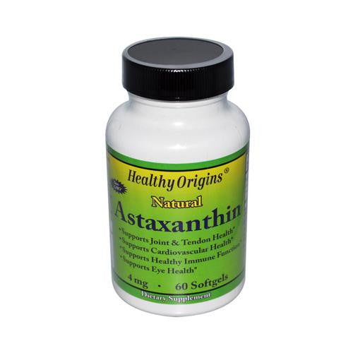 Healthy Origins Astaxanthin - 4 Mg - 60 Softgels