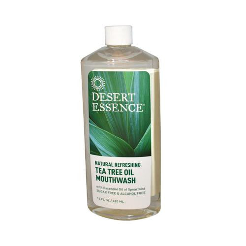 Desert Essence Natural Refreshing Tea Tree Oil Mouthwash - 16 Fl Oz