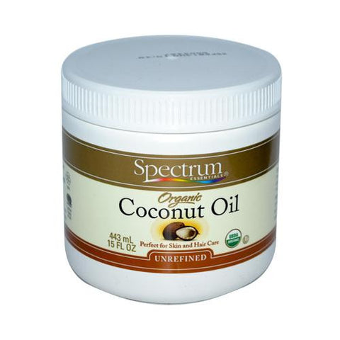 Spectrum Essentials Organic Coconut Oil - Unrefined - 15 Oz