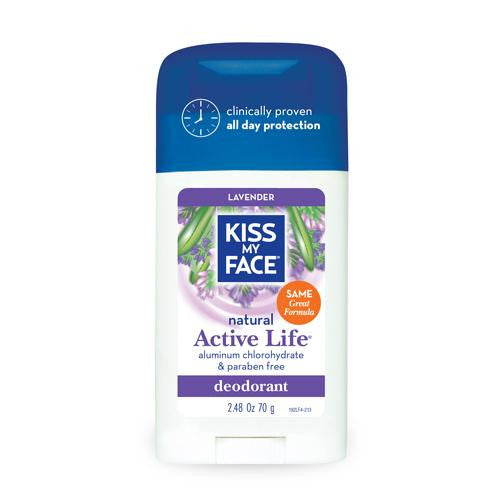 Kiss My Face Active Life Deodorant Lavender - 2.48 Oz