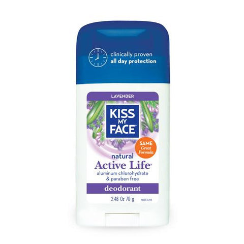 Kiss My Face Active Life Deodorant Lavender - 2.48 Oz