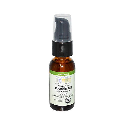 Aura Cacia Rosehip Seed Skin Care Oil Certified Organic - 1 Fl Oz