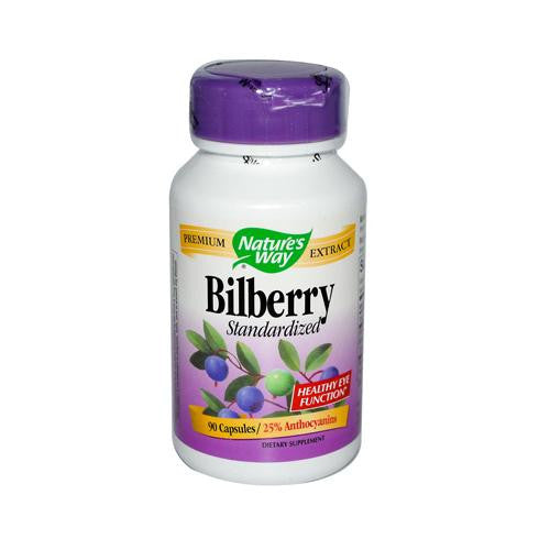 Nature's Way Bilberry Standardized - 80 Mg - 90 Capsules