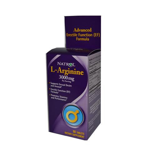 Natrol L-arginine - 3000 Mg - 90 Tablets