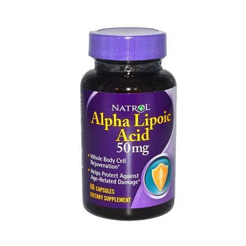 Natrol Alpha Lipoic Acid - 50 Mg - 60 Capsules