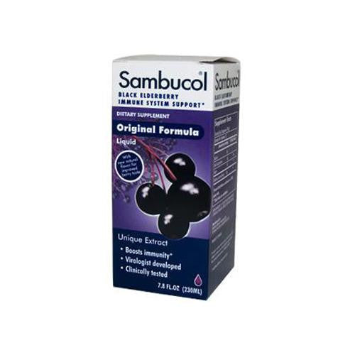 Sambucol Black Elderberry Syrup Immune System Support Original - 7.8 Fl Oz