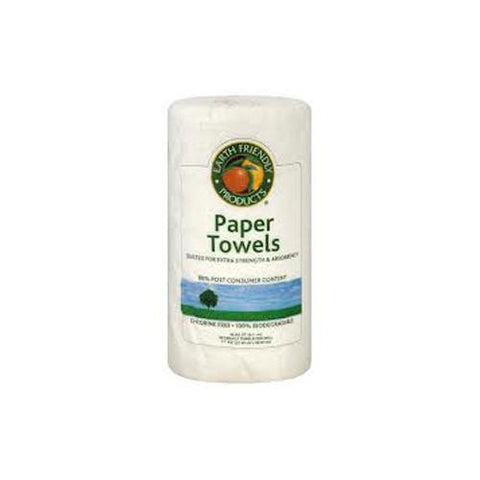 Earth Friendly Jumbo White Paper Towels 2 Ply - Case Of 24 - Rolls