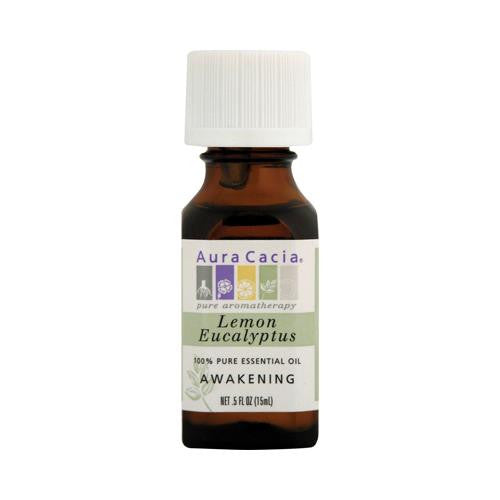 Aura Cacia 100% Pure Essential Oil Lemon Eucalyptus - 0.5 Fl Oz