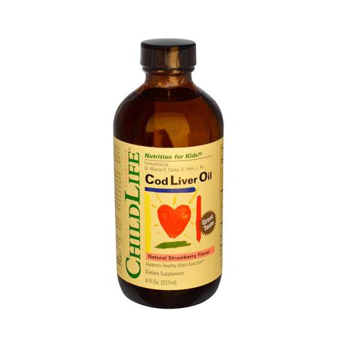 Childlife Cod Liver Oil Strawberry - 8 Fl Oz