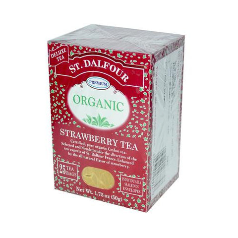 St Dalfour Organic Tea Strawberry - 25 Tea Bags