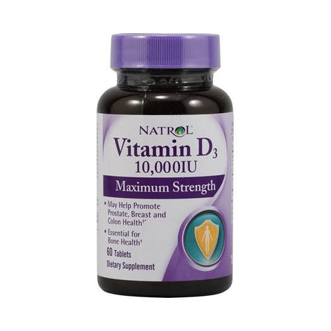 Natrol Vitamin D3 - 10000 Iu - 60 Tablets