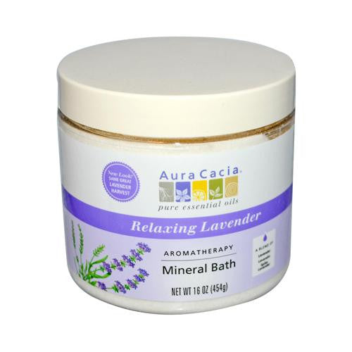 Aura Cacia Aromatherapy Mineral Bath Lavender Harvest - 16 Oz