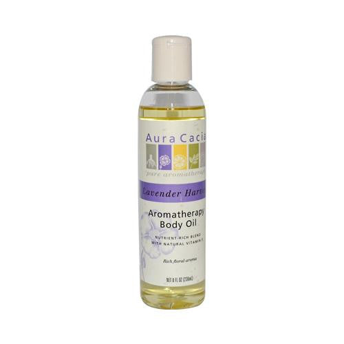 Aura Cacia Aromatherapy Body Oil Lavender Harvest - 8 Fl Oz