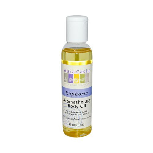 Aura Cacia Aromatherapy Body Oil Euphoria - 4 Fl Oz