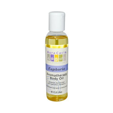 Aura Cacia Aromatherapy Body Oil Euphoria - 4 Fl Oz