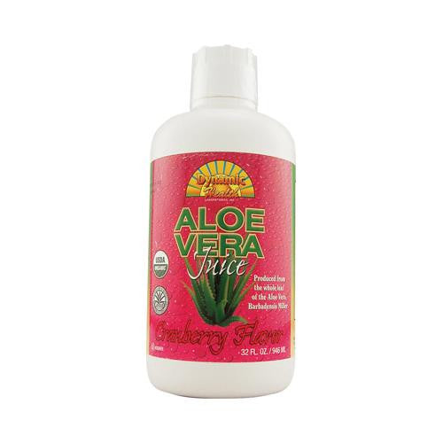 Dynamic Health Organic Aloe Vera Juice Cranberry - 32 Fl Oz